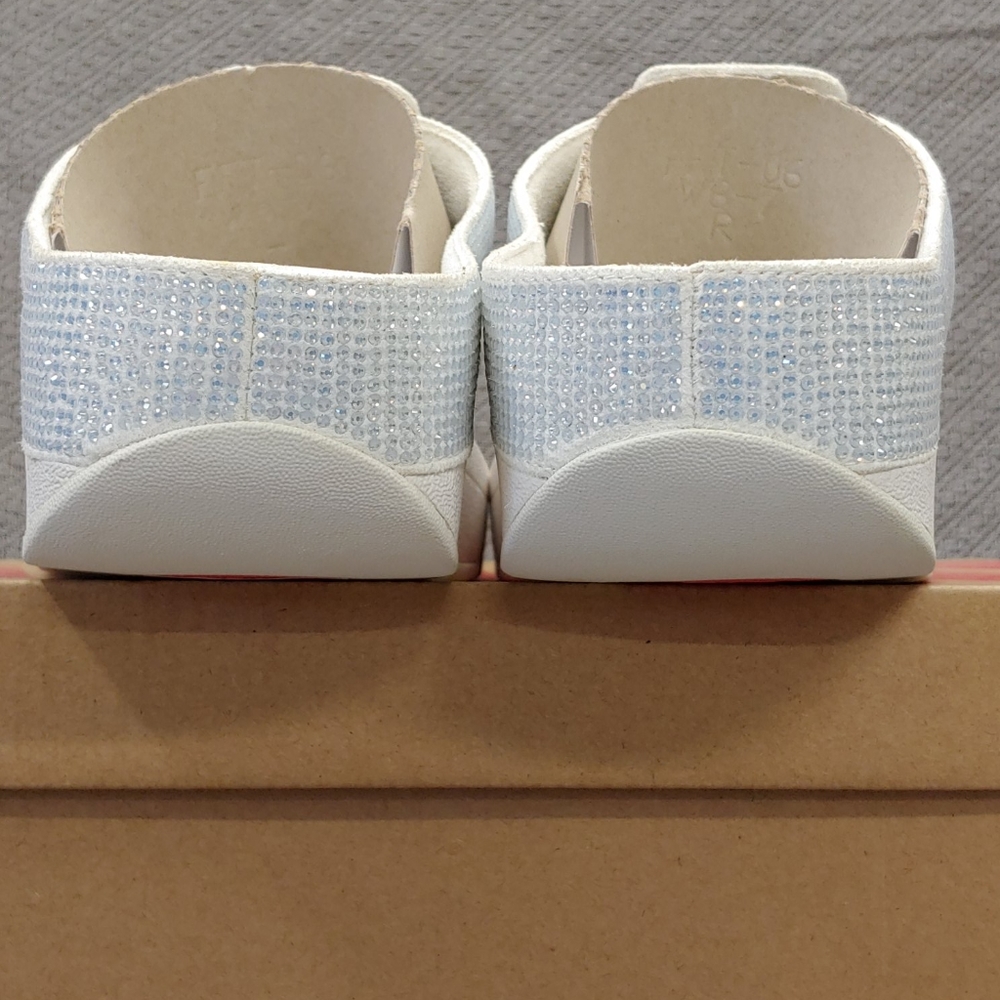Flip flop Isabel Crystal toe post sandal white-9 - Picture 7 of 12